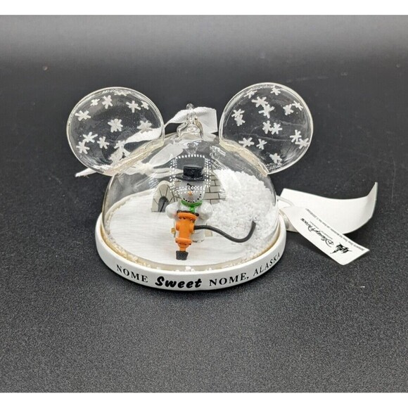 Disney Parks Ear Hat Ornament Knick Knack Snowglobe Nome Sweet Nome Pixar NWT - Picture 1 of 5